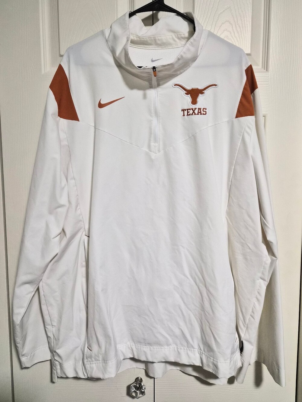 Men's Nike On-Field Team Issue Texas Longhorns 1/4 Zip Pullover Sz. 2XL